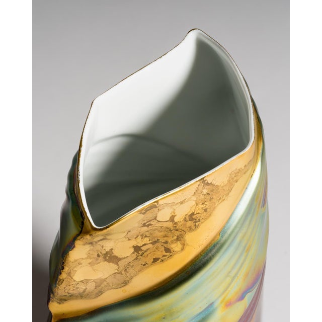Rosenthal Eosin Vases and Bowl by Johan Van Loon and Helmut Drexler for Rosenthal, Germany, 1990s, Set of 3 For Sale - Image 4 of 14