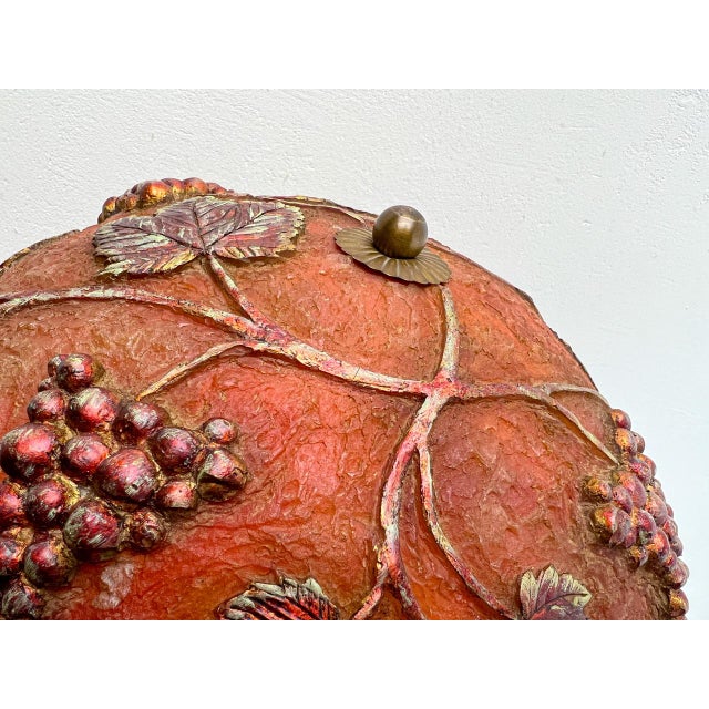Molded Plastic Sculptural Table Lamp with Grapes Decoration, 1970s For Sale - Image 9 of 18