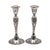 Rococo Pair Godinger Baroque Silverplate Candlesticks — Rococo Revival 8.25" For Sale - Image 3 of 11