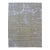 Nepalese Modern Cryptic Circles Wool & Silk 9x12 Grey & Tan Handmade Area Rug #1142344 For Sale
