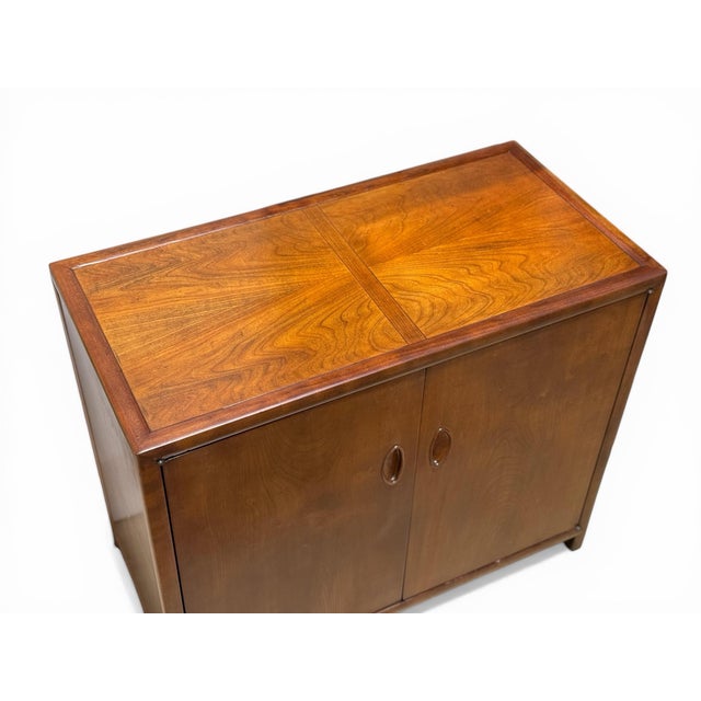 Mid-Century Modern 1950s Michael Taylor for Baker - Credenza Cabinet - New World Collection - Walnut For Sale - Image 3 of 10