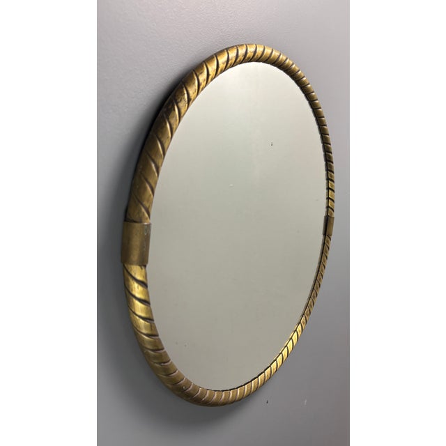 Metal Mid-Century German Brass Rope Mirrors, 1970s, Set of 2 For Sale - Image 7 of 18