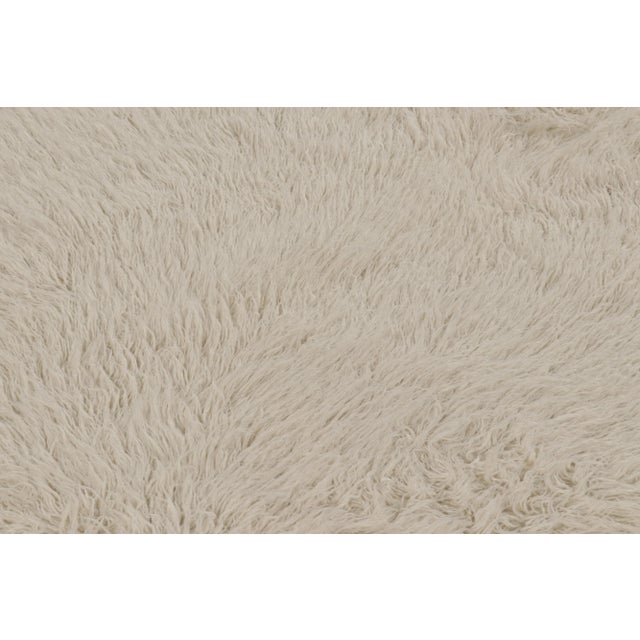 1950s Vintage Tulu Shag Rug, Beige, Ivory and Cream Tones - Rug & Kilim For Sale - Image 5 of 7