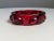 Seller delegated shipping, arrives 4-8 days from purchase. 90s sculptural studded acrylic bracelet in Ruby Red.