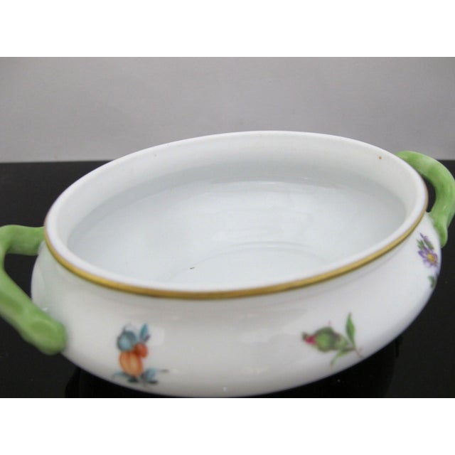 Herend Porcelain Mini Tureen Sugar Bowl Jar With Lemon Finial Lid For Sale In Portland, OR - Image 6 of 9