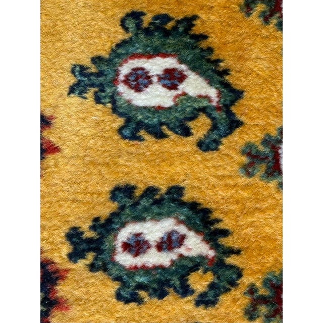2ft 9in × 6ft 9in Handknotted Wool Runner, Vintage For Sale - Image 11 of 12