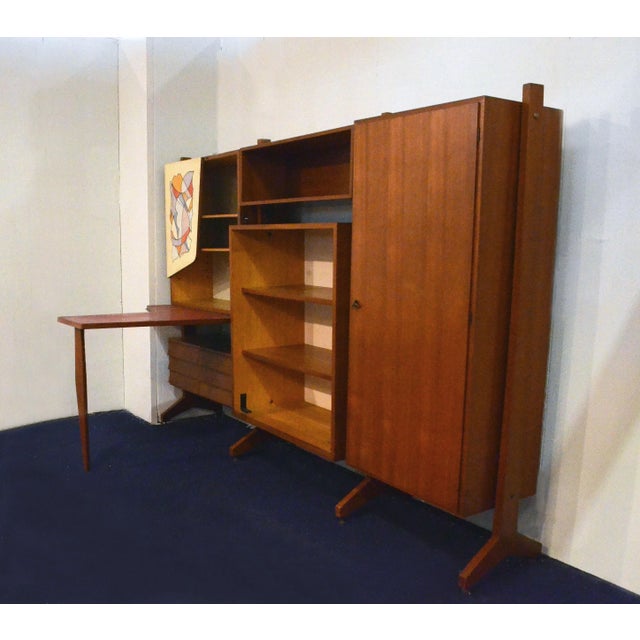 1950s Vintage Wall Unit from A. Ferri, 1950s For Sale - Image 5 of 11