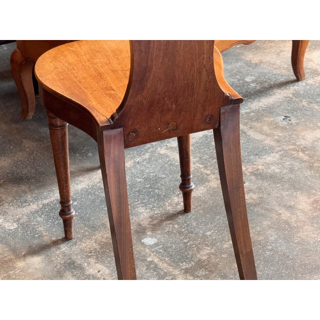 Pair of 19th Century English Hall Chairs For Sale - Image 14 of 14