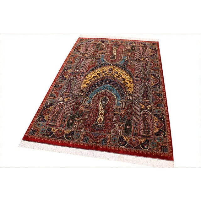 Middle Eastern Rug in Silk For Sale - Image 4 of 11