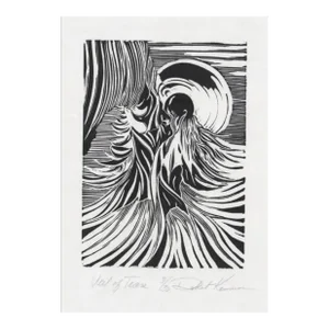 Robert Kormos Veil of Tears Woodblock
