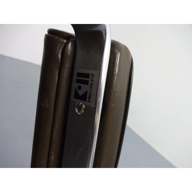 Model 6911 Armchair in Leather by Horst Brüning for Kill International, Germany, 1968 For Sale - Image 3 of 15