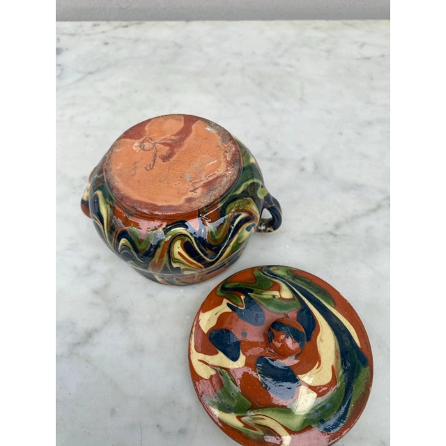 Small Majolica Lidded Tureen Mixed Earths , Circa 1890 For Sale In Austin - Image 6 of 6