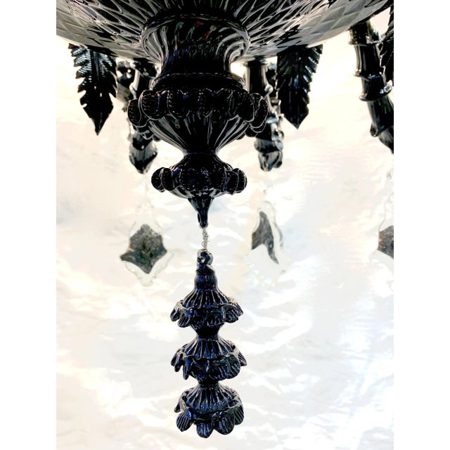 Black Rizzonium Chandelier by Gianni Seguso for Seguso For Sale - Image 6 of 12