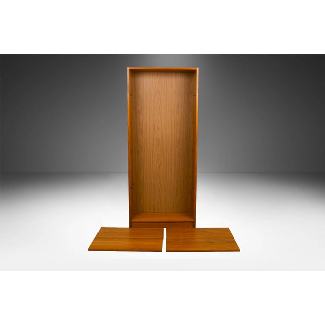 Mid Century Teak Tall Bookcase 72" Tall For Sale - Image 12 of 12