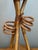 Mid-Century Modern Vintage Rattan Loop Wood Lamp For Sale - Image 3 of 14