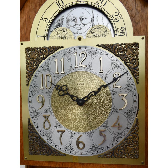 Traditional Vintage Piper/Montogemery Ward Traditional Style Grandfathers Clock For Sale - Image 3 of 12