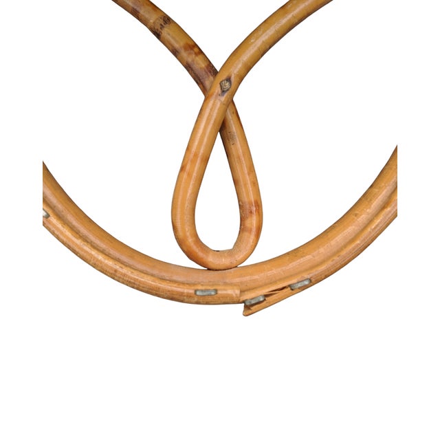 Wood Vintage Coastal Tortoiseshell Bamboo Wall Shelf Brackets- A Pair For Sale - Image 7 of 10