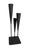 Mid 20th Century Vintage Brutalist Rustic 3 Head Candleabra Hammered Iron 18" For Sale - Image 5 of 12