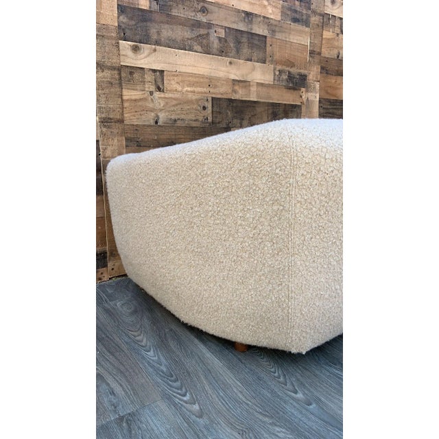 Vintage Mid Century Modern Karpen Club Chair Newly Reupholstered In a High End Boucle Introducing our stunning Mid Century...