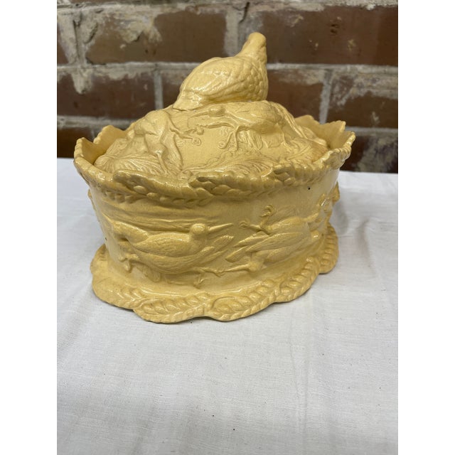 Victorian 19th Century English Caneware Tureen For Sale - Image 3 of 4