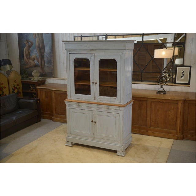 19th Century Two-Part Cherrywood Buffet For Sale - Image 11 of 13