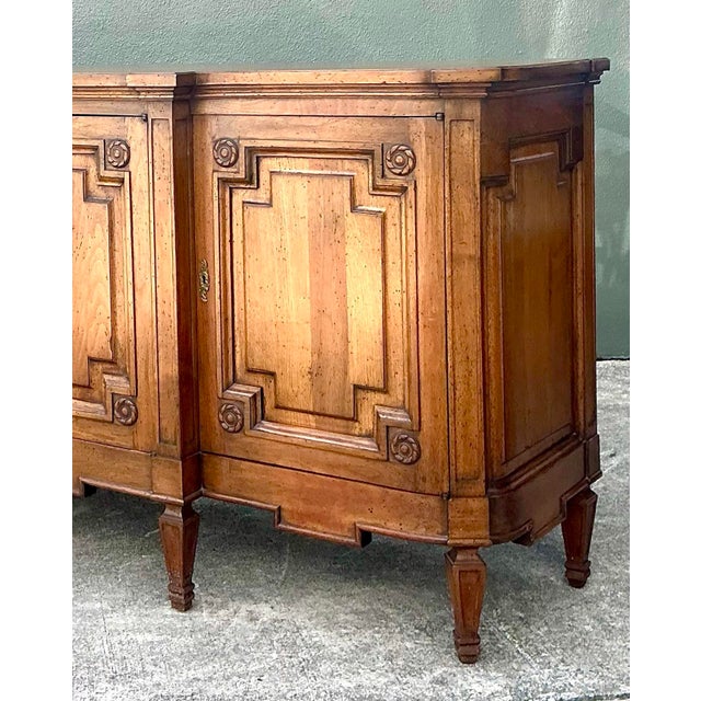 Vintage Notched Millwork Credenza For Sale - Image 11 of 12