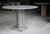 Gray Silver Travertine Round Bellini Style Dining Table by My Habitat Design For Sale - Image 8 of 8