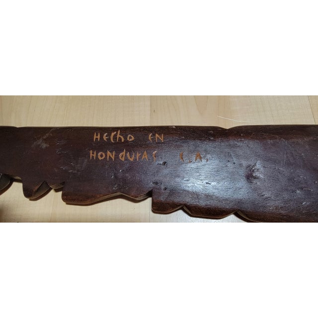 Hand Carved Wood Spoon & Fork - Set of 2 For Sale In San Francisco - Image 6 of 7