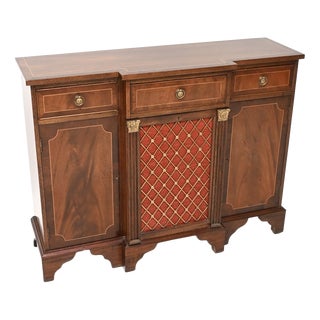 Vintage Georgian Style Grill Front Sideboard, 1930 For Sale