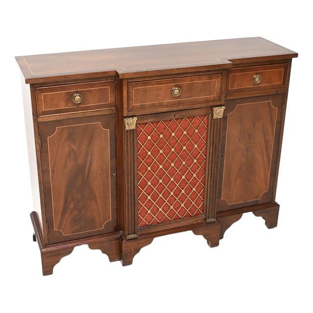 Vintage Georgian Style Grill Front Sideboard, 1930 For Sale