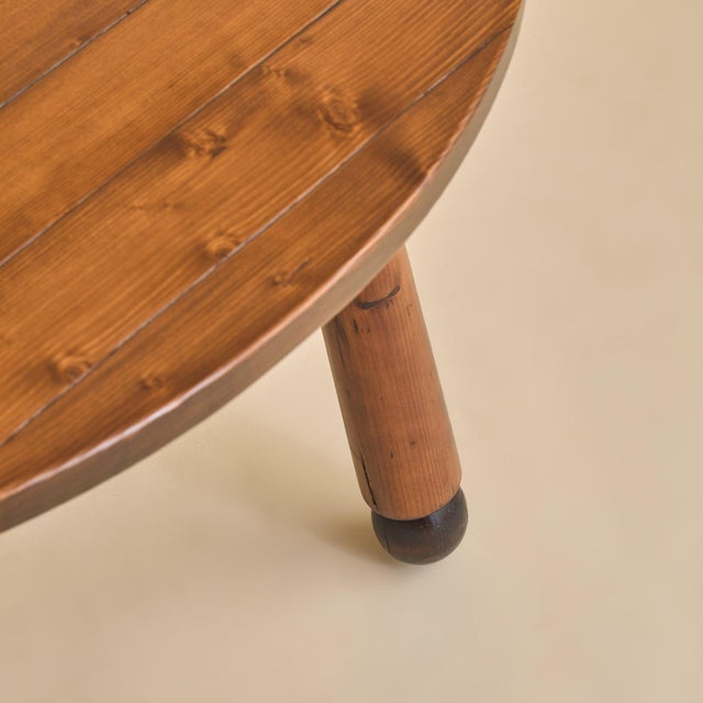 French Wood Dining Table in the manner of Georges Robert, 1960s For Sale - Image 11 of 12