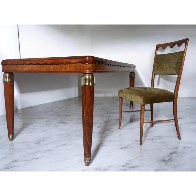 Mid-Century Italian Extendable Dining Table attributed to Paolo Buffa, 1950s For Sale - Image 9 of 18