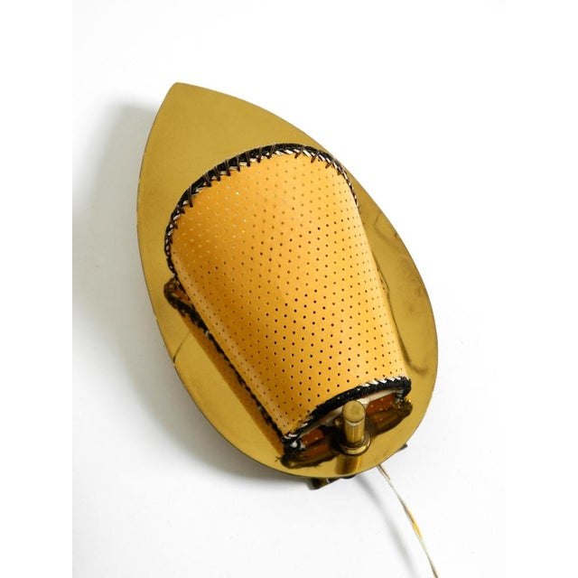 Gold Mid-Century Modern Brass Wall Lamps, 1950s, Set of 2 For Sale - Image 8 of 18