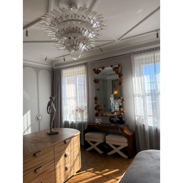 Early 21st Century Bold Eclectic Murano Feather Chandelier, 2010 For Sale - Image 5 of 14