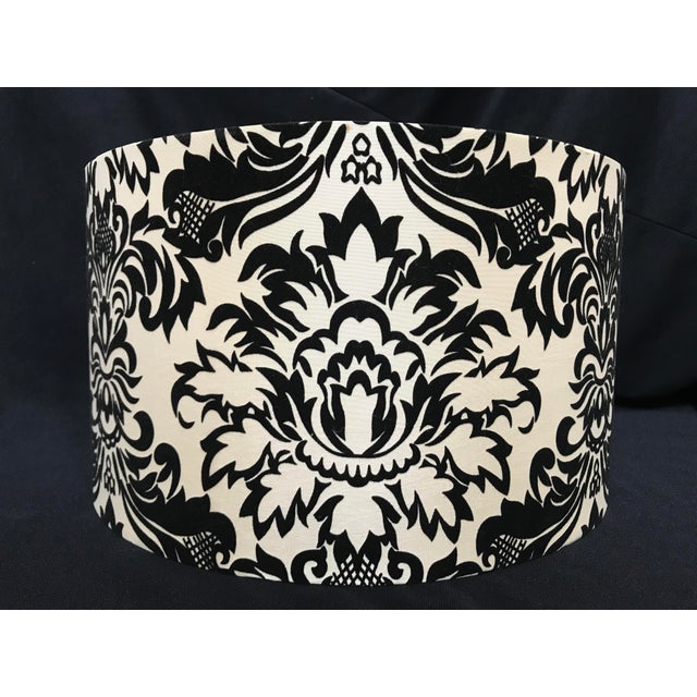 Damask Linen Black Velvet Type Lamp Shade Chairish