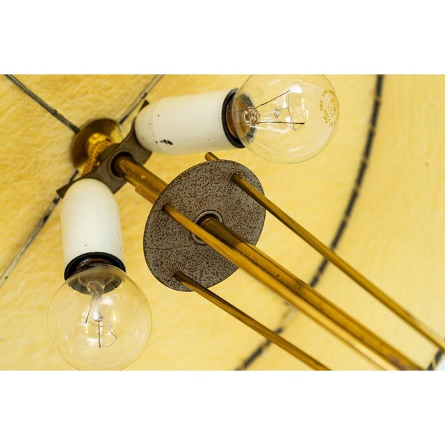 Rupert Nikoll table lamp. Vienna, dating from around 1950. The shade has a small damage, see picture. Original state. I...