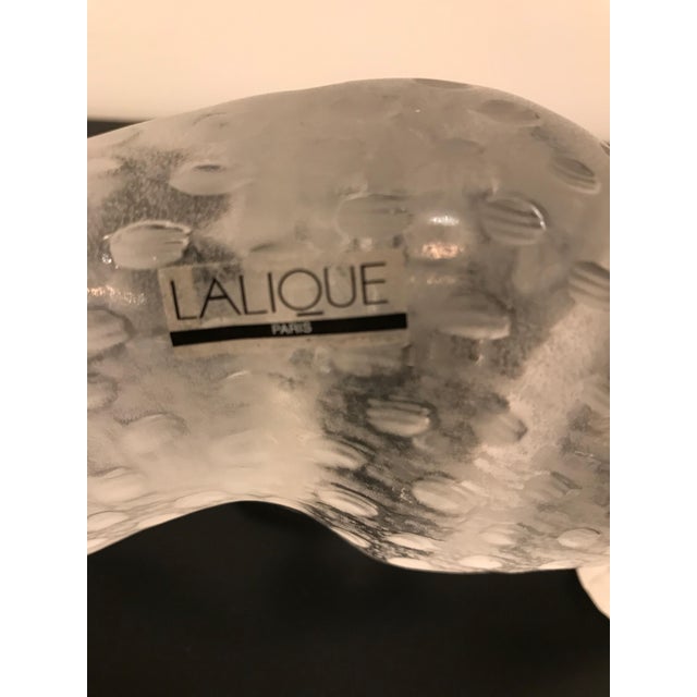 Lalique Frosted Crystal Zeila Panther For Sale - Image 10 of 12