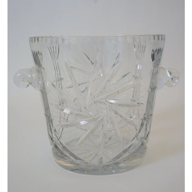 Ice Bucket Lead Crystal Pressed Design 1970s For Sale In Miami - Image 6 of 13