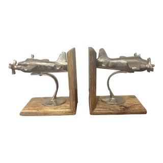 Airplane Bookends - Pair For Sale