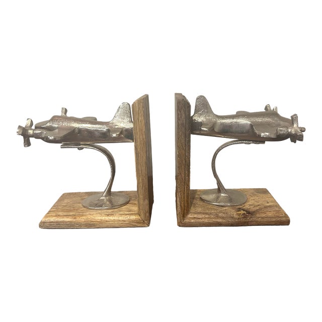 Airplane Bookends - Pair For Sale