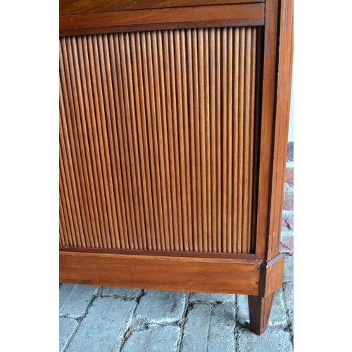 Antique Sideboard in Mahogany with Tambour Doors, 1800s For Sale - Image 5 of 12