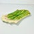 1990s Vintage Hollywood Regency Boho Chic Trompe L’Oeil Asparagus Plate. For Sale - Image 9 of 14