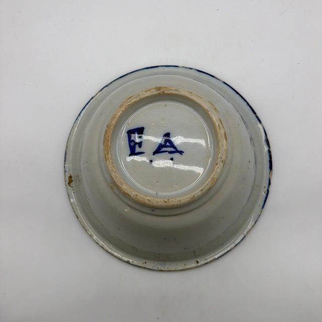 18th/19th Century French Blue & White Faience Centrepiece Bowl - 11.5" For Sale - Image 10 of 15