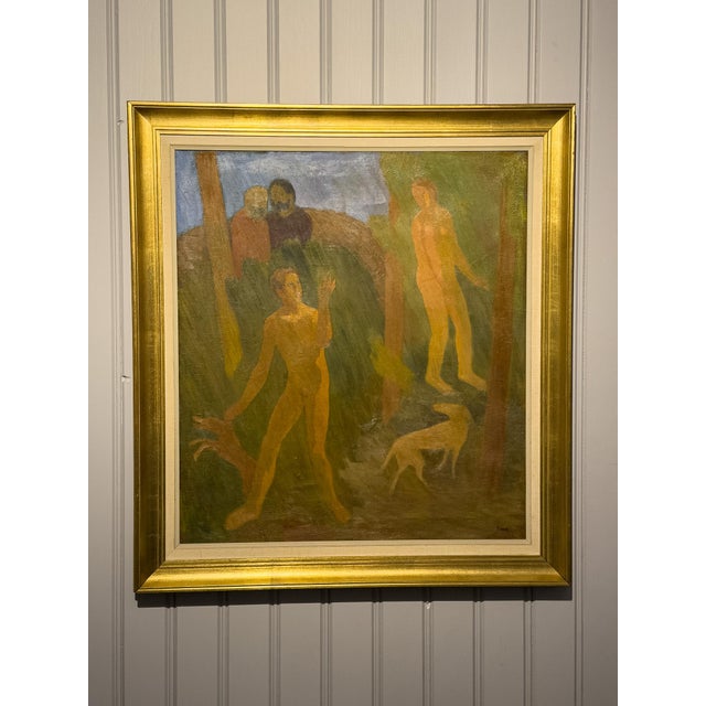 Thor Fagerkvist, The Farewell, 1920s, Oil on Canvas, Framed For Sale - Image 9 of 11