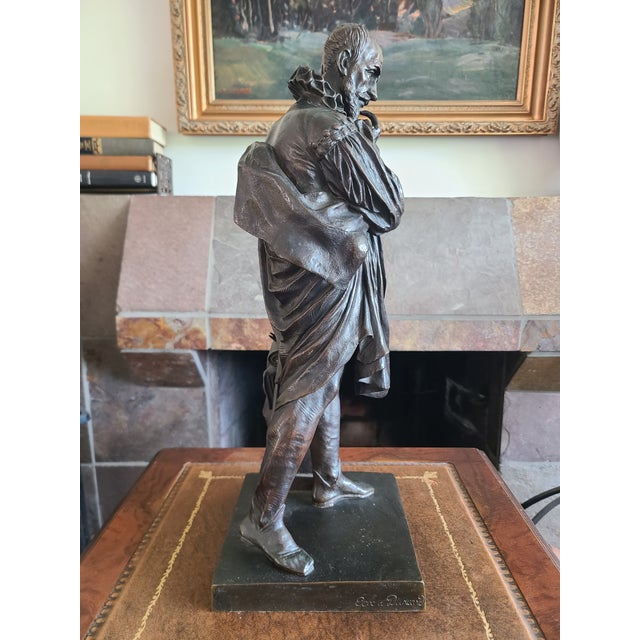 Pierre-Jean David Antique 19th Century Bronze Sculpture Statue of Ambroise Paré For Sale - Image 15 of 18