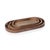 A refined take on natural elegance, this oval-shaped tray is crafted from stained mango wood with a woven rattan inlay,...