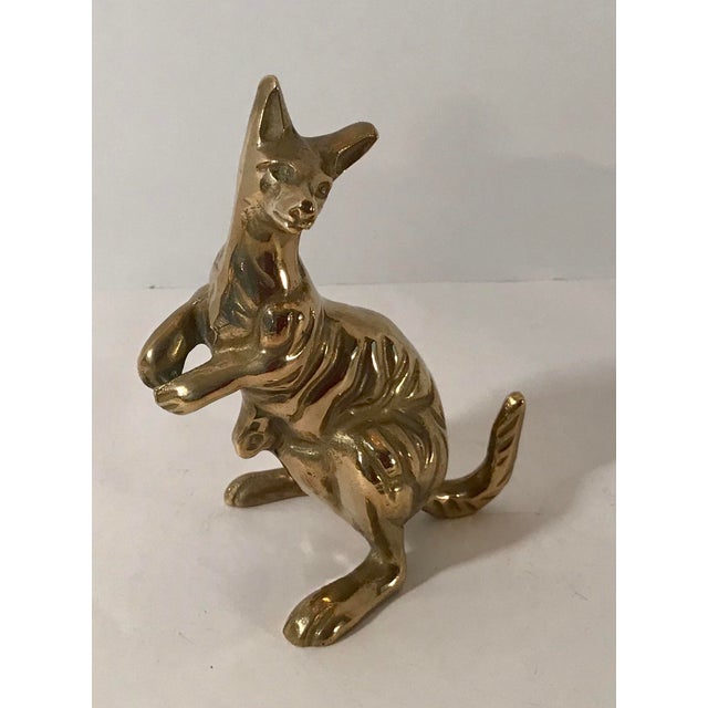 Vintage Brass Kangaroo Figurine Chairish