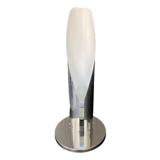 Vintage Chrome Flame Lamp in the style of Goffredo Reggiani, 1970s For Sale