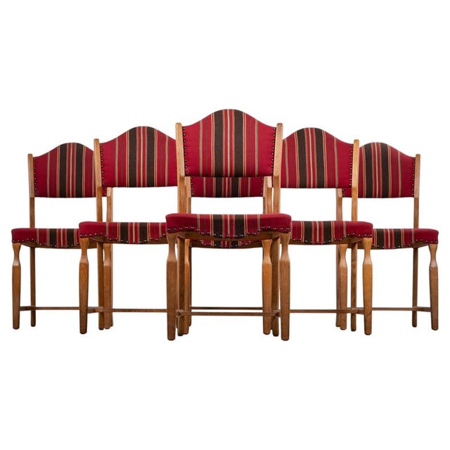 Dining Chairs in Oak by Hennnig Kjærnulf, 1960s, Set of 6 For Sale - Image 10 of 10