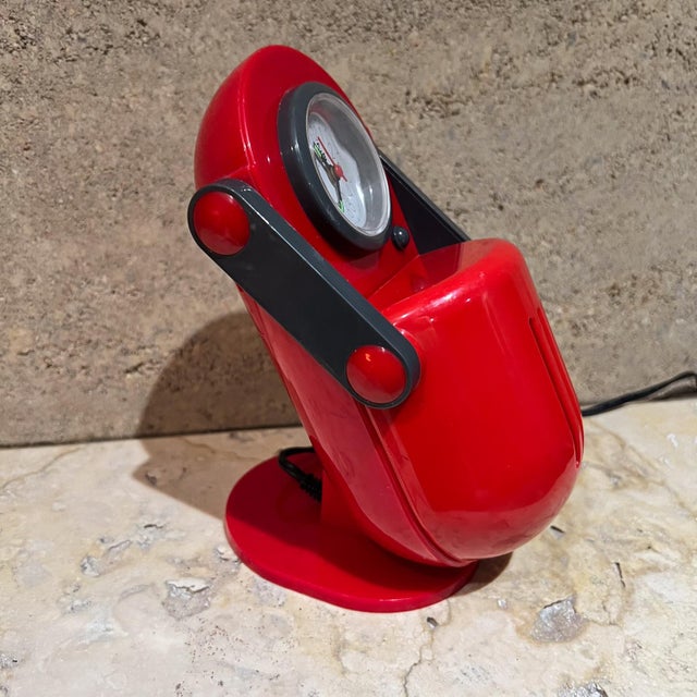 1970s Light Studio Compact Desk Lamp With Alarm Clock For Sale - Image 4 of 12